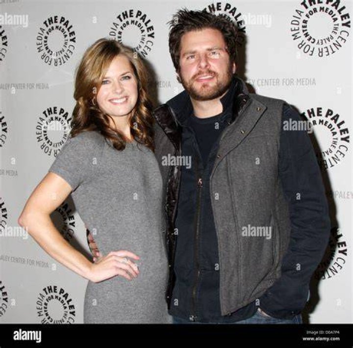 James Roday and Maggie Lawson. He is rocking that suit and tie. A