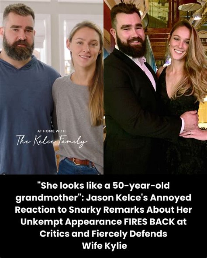 Jason Kelce’s wife fires back at dadshamers over viral video