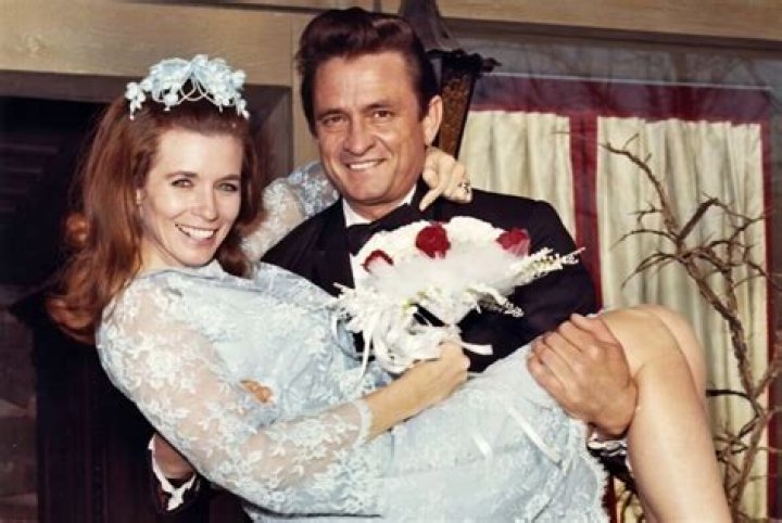 Johnny Cash and June Carter on their wedding day, March 1 Johnny
