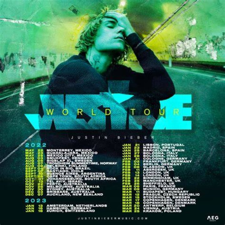Justin Bieber 2022 tour dates announced, including stop in Nashville
