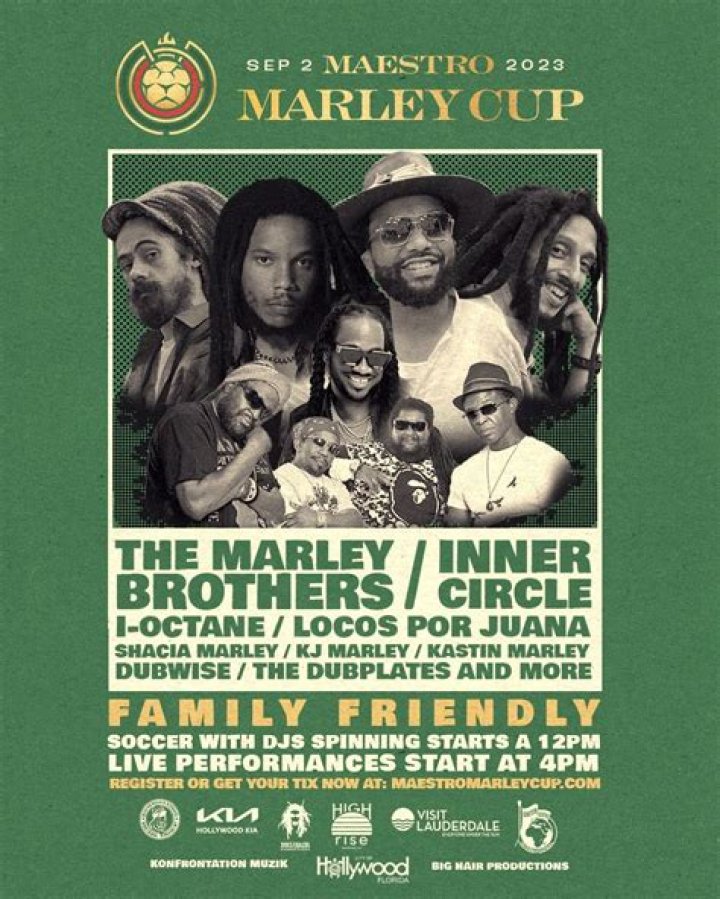 KJ Marley, Kastin Marley, Zedeke, Kingston, Kingston, Kalani, Imani, Kymora, Cache, Maestro Marley