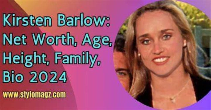 Know About Kirsten Barlow- Wiki, Age, Husband, Height, Net Worth, Career