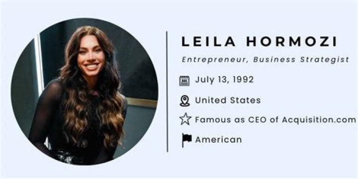 Leila Hormozi, CEO of Shares Her Journey to Success