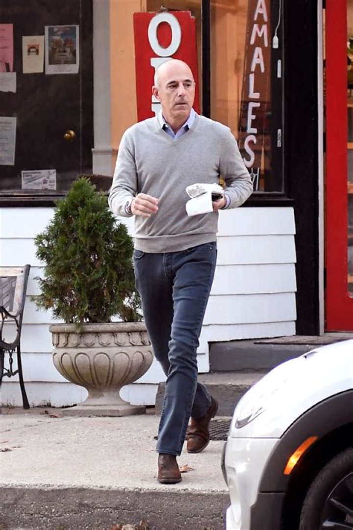 Matt Lauer spotted out and about in the Hamptons