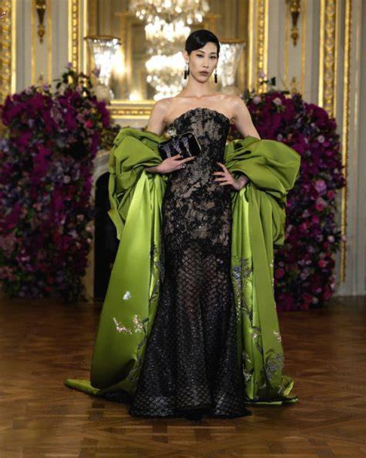 Miss Sohee Peony Dress Stunning Tall Model &middot; Creative Fabrica