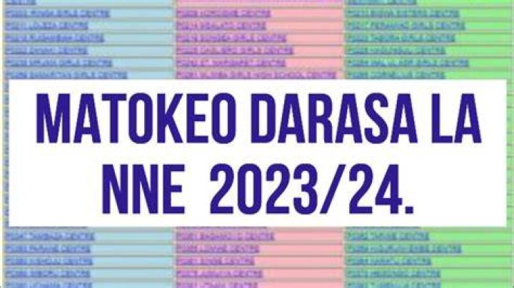Necta Matokeo Ya Darasa La Nne 2023 Results Revealed