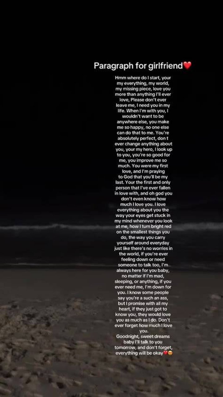 Paragraphs For Your Girlfriend To Make Her Happy Tbh Paragraph For