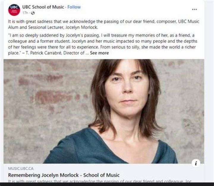 Partner Mourns Loss Of Social Justice Advocate Jocelyn Morlock