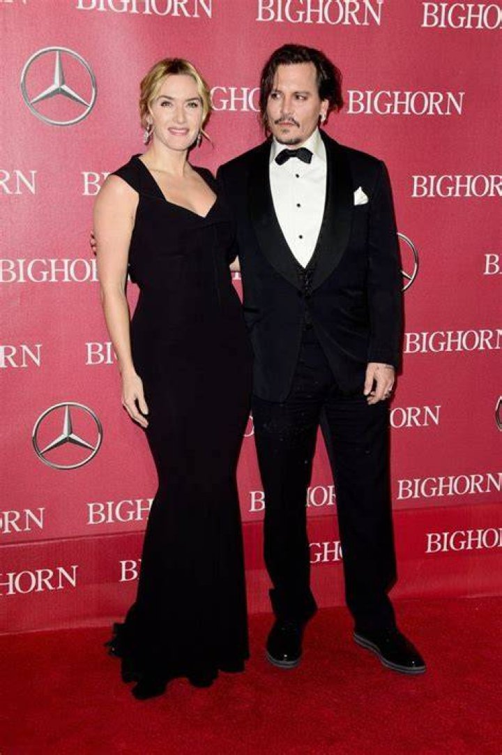 Pictured Kate Winslet and Johnny Depp Celebrities at Palm Springs