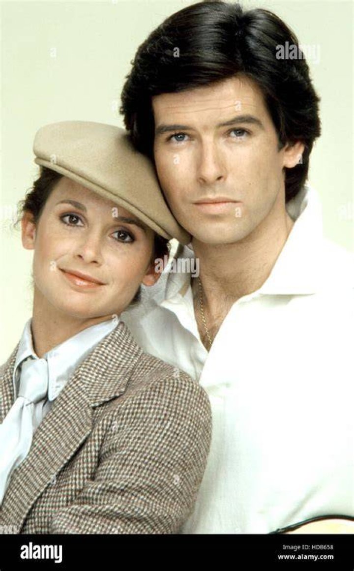 Pierce Brosnan and Stephanie Zimbalist Filming an Episode of "Remington