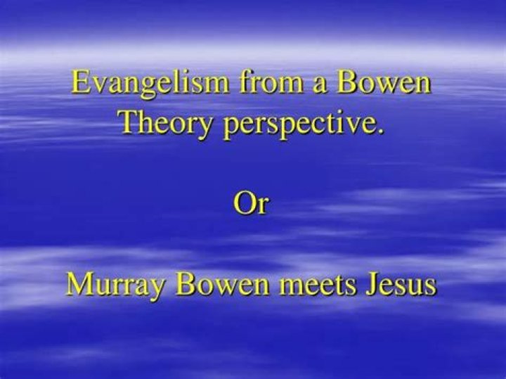 PPT Evangelism from a Bowen Theory perspective. Or Murray Bowen meets