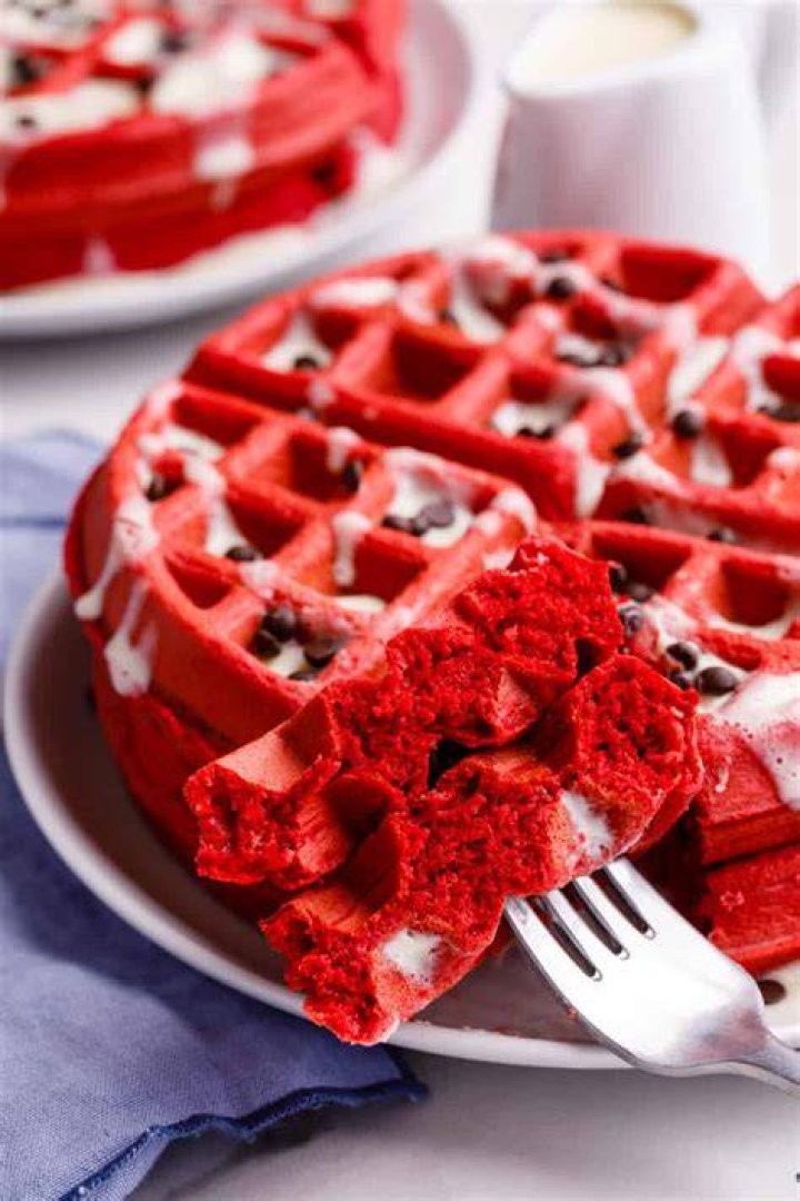 Red Velvet Waffles What the Fork