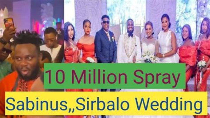 Sabinus Spray Sirbalo Millions Of Cash At His Wedding YouTube