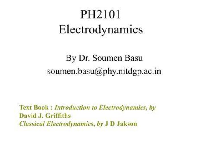 Special Topics in Electrodynamics ppt download