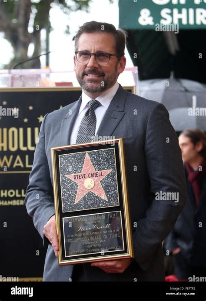 Steve Carell Honored With Star On The Hollywood Walk Of Fame Featuring