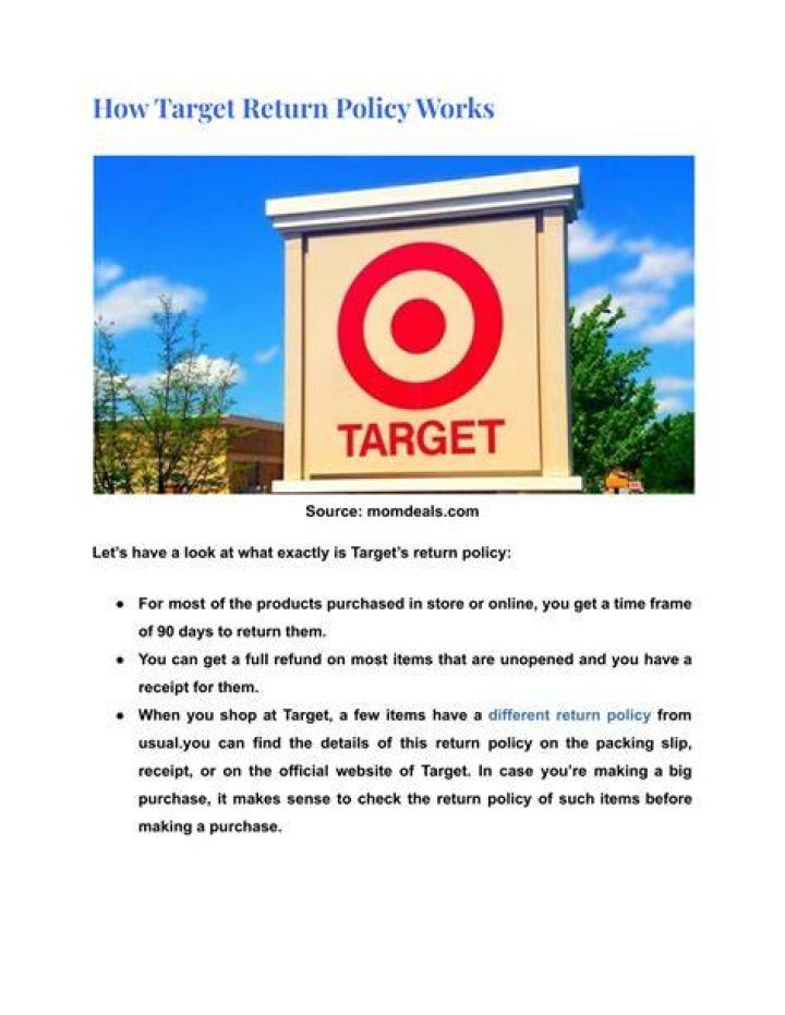 Target Return Policy Guide
