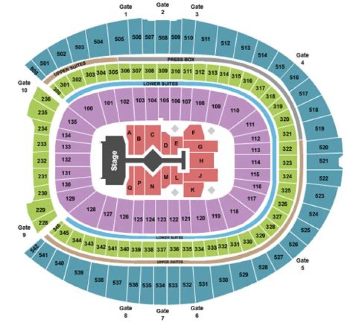 Taylor Swift Denver 2023 Seating Chart