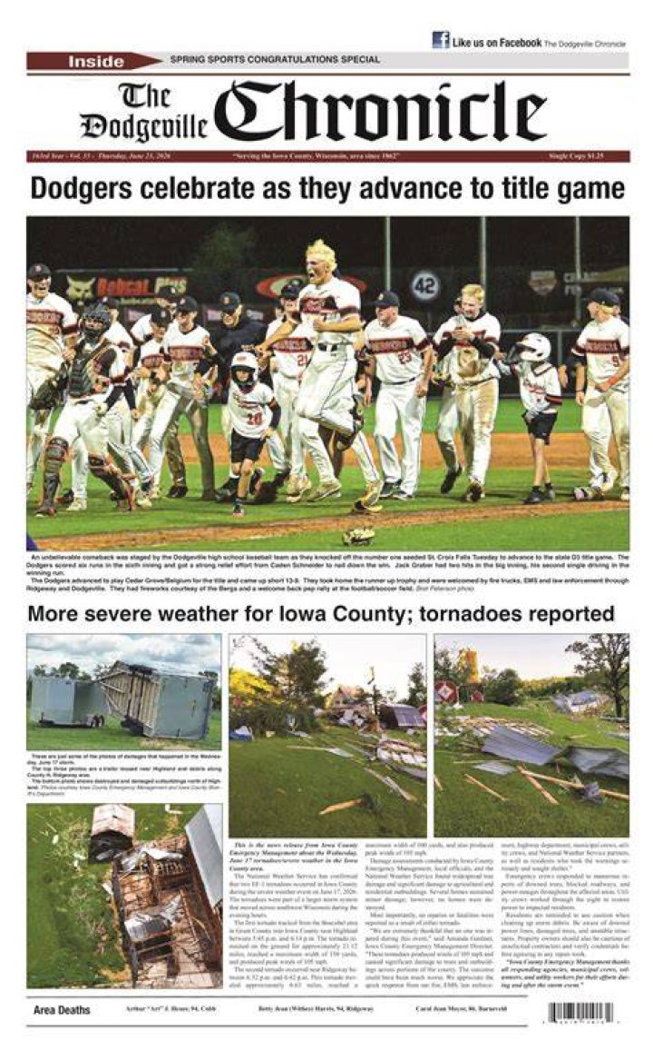 The Dodgeville Chronicle