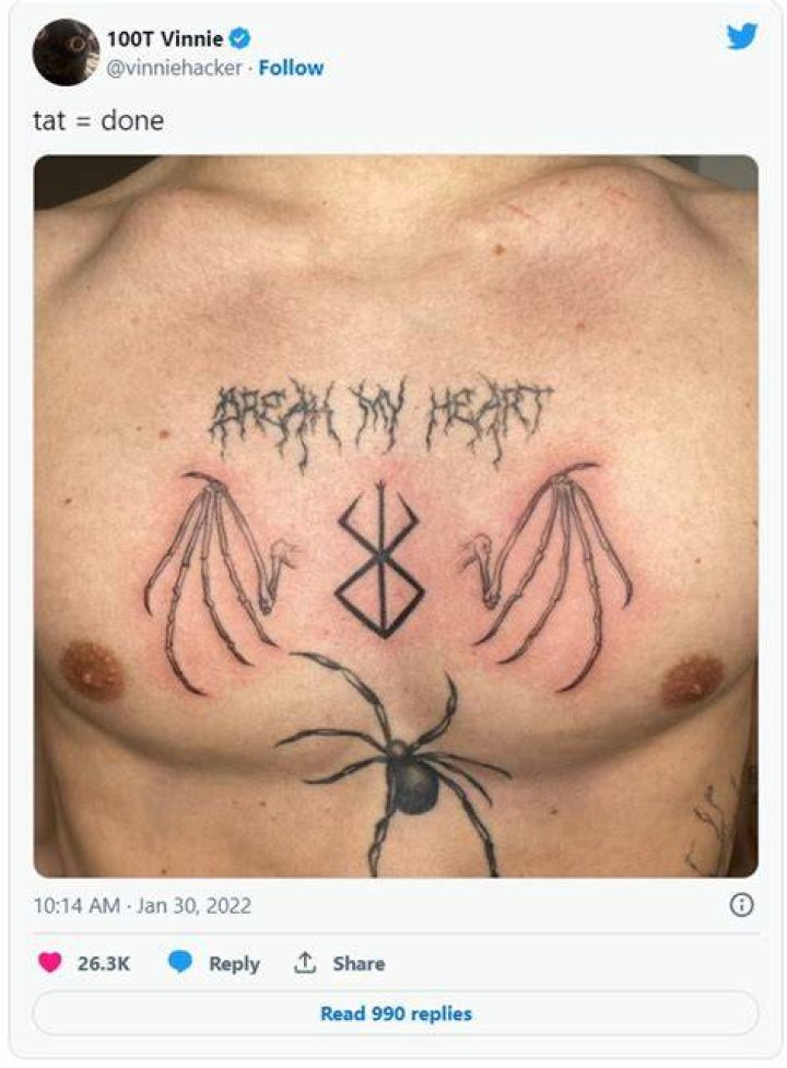The Significance of His Back, Spider and Snake Ink
