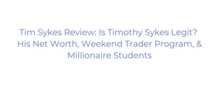 Timothy Sykes Review Legit or a Scam Artist? (HONEST) Updated