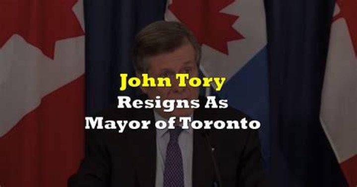 Toronto mayor John Tory resigns amid cheating scandal with staffer
