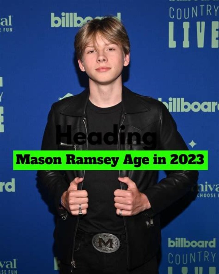 Unveiling The Parents Behind Mason Ramsey's Rise To Stardom
