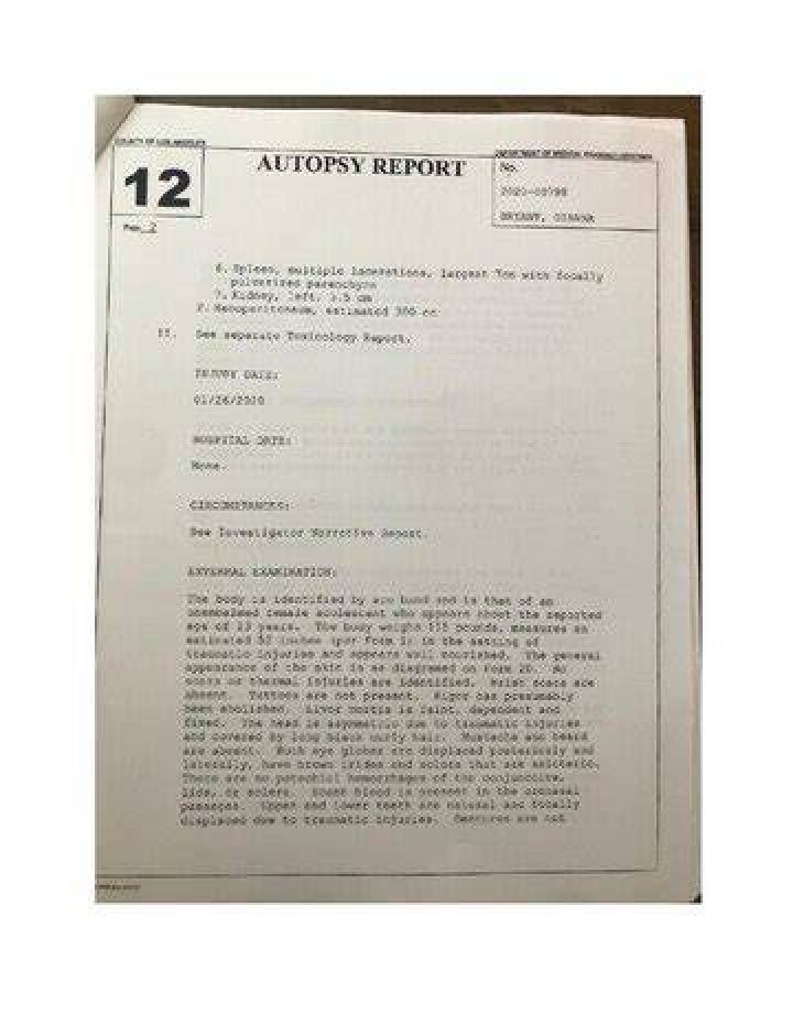 Unveiling The Truth: Gianna Bryant Autopsy Report Reveals Hidden Truths