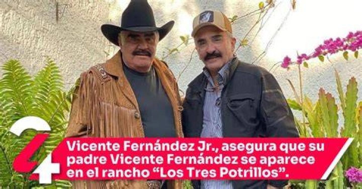 Vicente Fernández Jr. asegura que su padre se manifiesta en el rancho