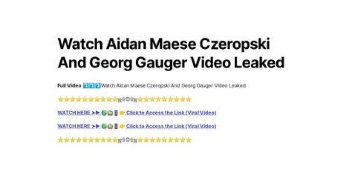 watch Aidan MaeseCzeropski video leaked, Pop tingz Senate Staffer gay