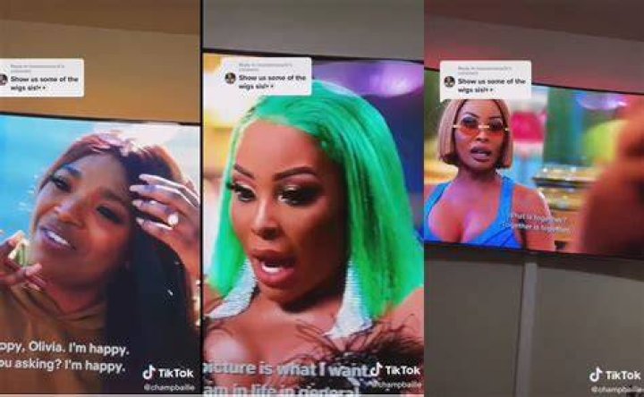 Watch American TikTok User trolls Khanyi Mbau and Nadia Nakai's wigs