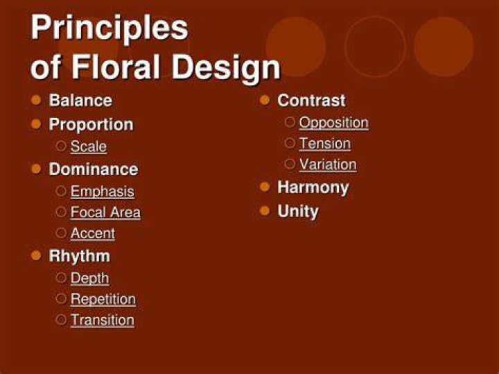 What are the 7 principles of floral design?