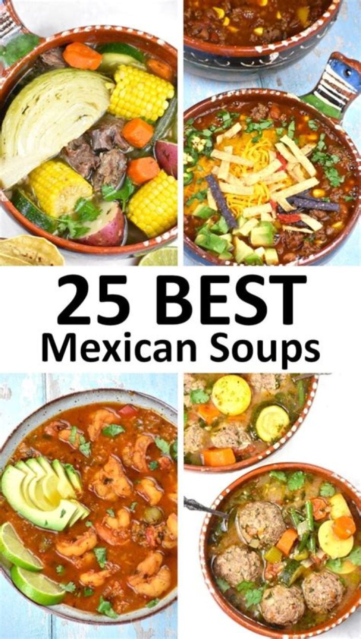 What are the names of Mexican soups?