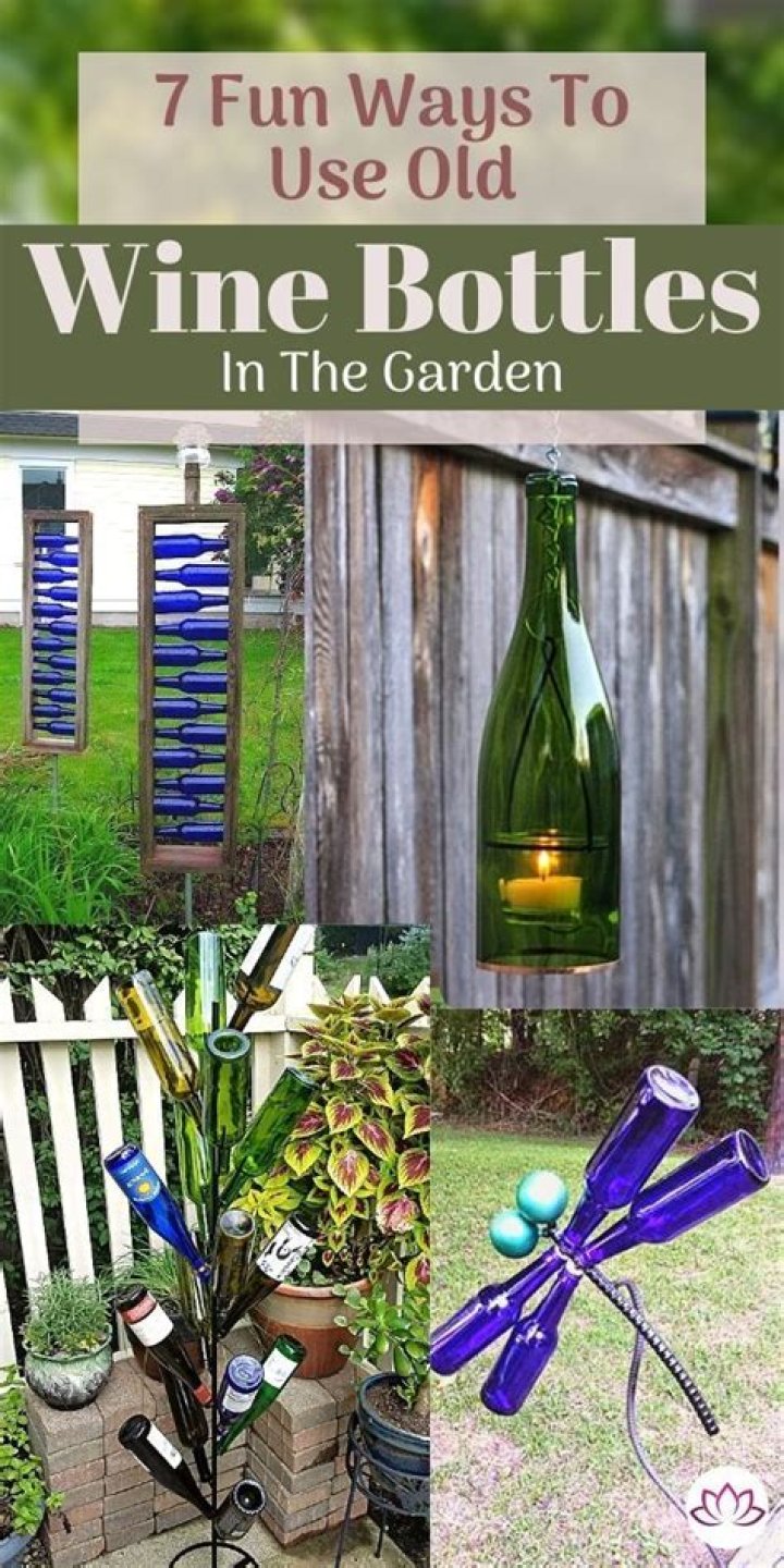 What can I do with used wine bottles?