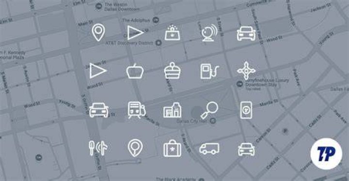 What do the icons on Google Maps mean?