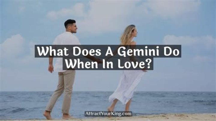 What does a Gemini do when in love?
