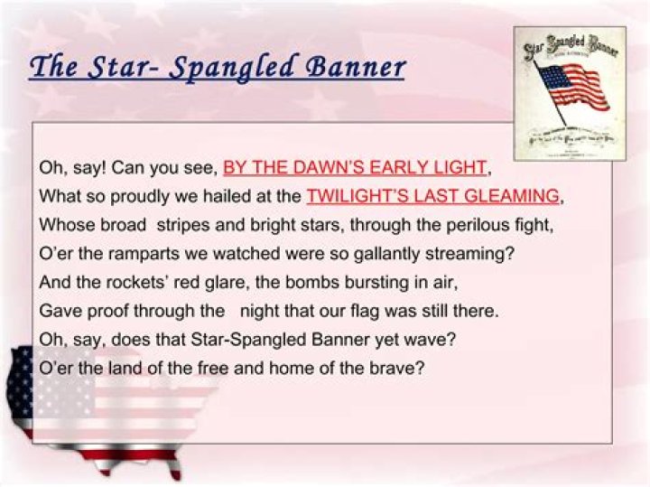 What does gallantly mean in The Star-Spangled Banner?