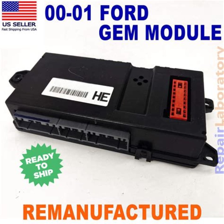 What does the GEM module control on a 2001 f150?