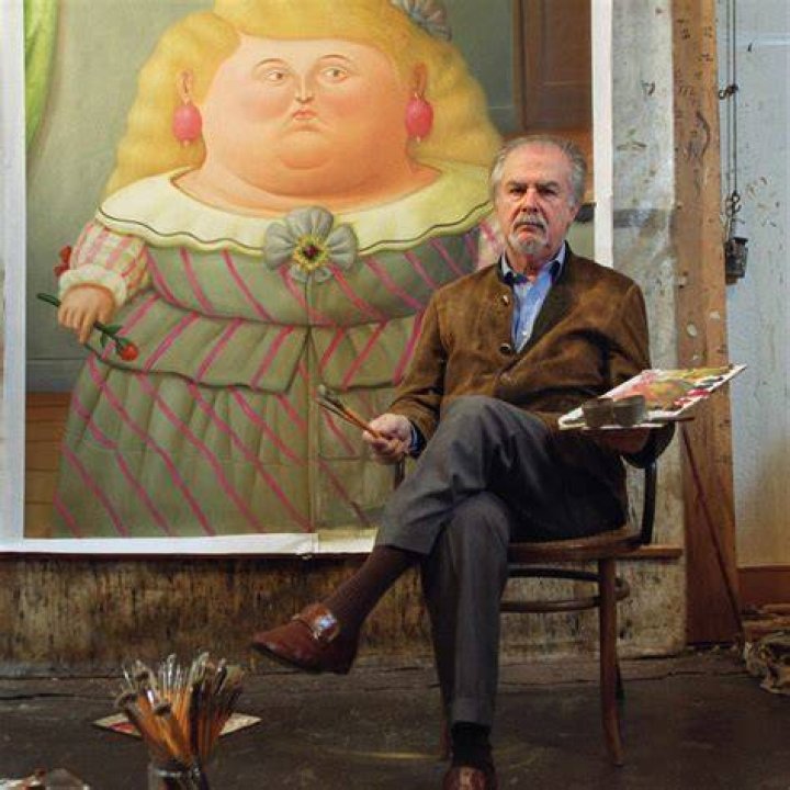 What happened to Fernando Botero's first wife?