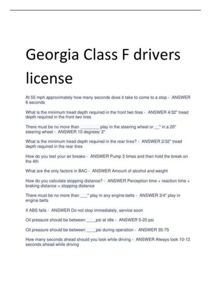 What is a Class F license in Georgia?