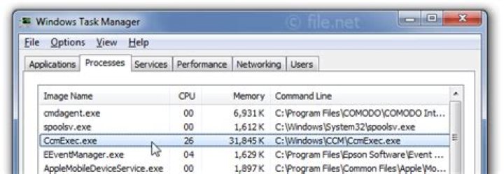 What is CCMExec exe process?