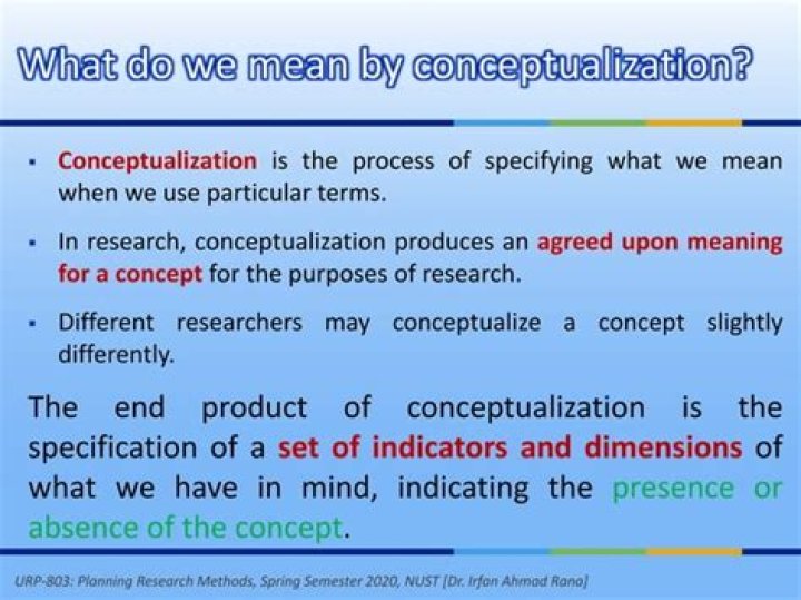 What is conceptualization development?