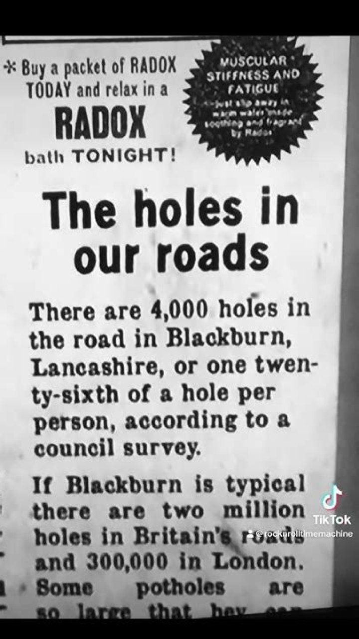 What is the meaning of 4000 holes in Blackburn Lancashire?