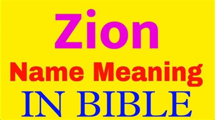 What is the new name for Zion?