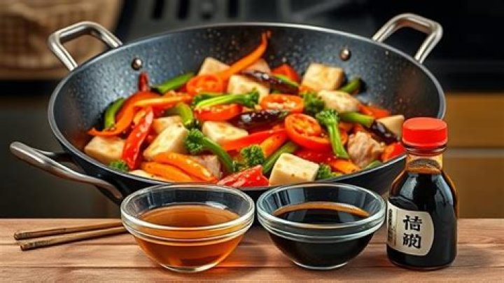 What liquid goes in stir fry?