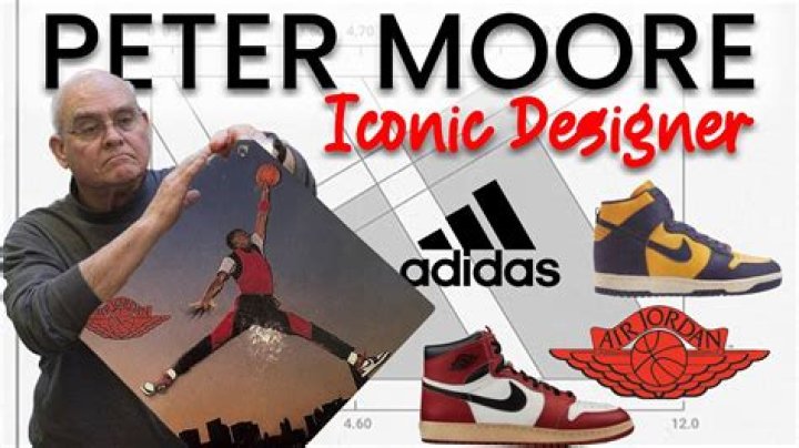 What sneakers did Peter Moore design?