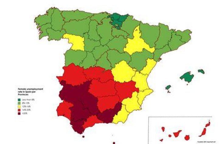 What was the unemployment rate in Spain in 2010?