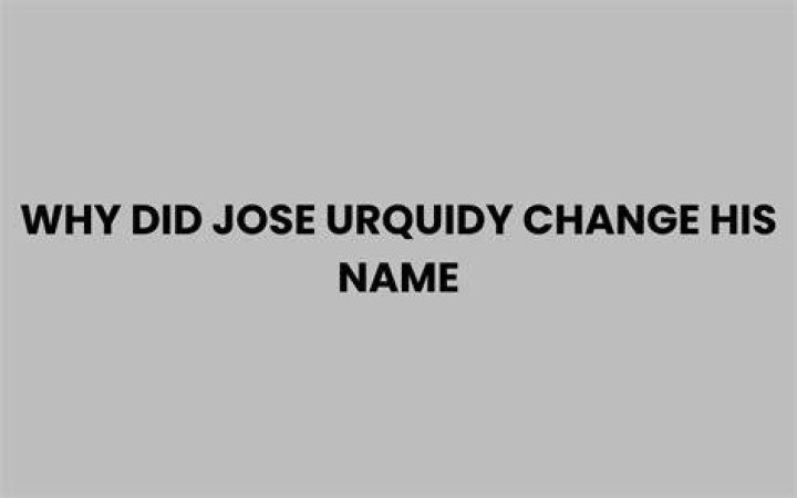 Why Did Jose Urquidy Change His Name?