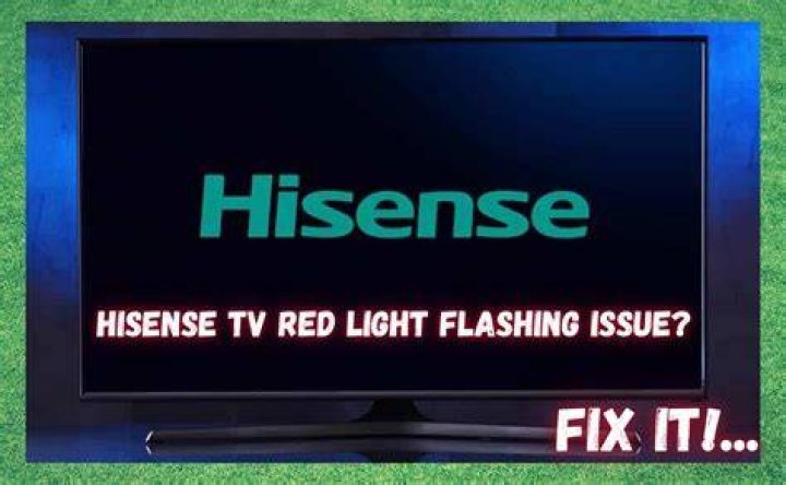 Why is the red standby light flashing on my TV?